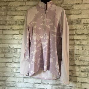 purple camo under armor 1/4 zip